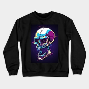 Skull retro80s Crewneck Sweatshirt